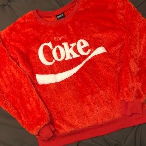 Coke Fuzzy Sweater